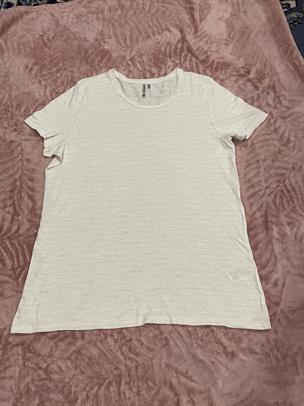 Banana Republic Short Sleeve Crew Tee in Light Cream